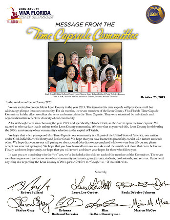 Message from the Committee