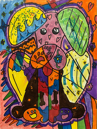Elizabeth G., "Rainbow Puppy Dreams"