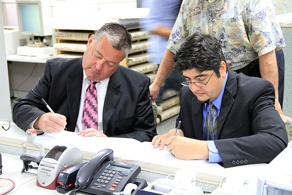 James VanRiper and Myles Robertson