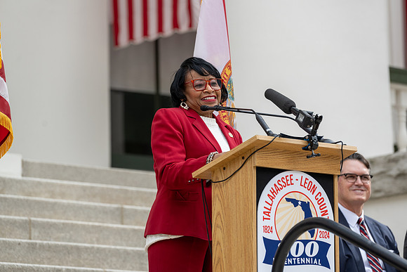 Commissioner Cummings provides remarks at Bicentennial Day at the Capitol.